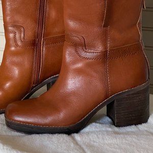Franco Sarto Evette Western Boots Brown Size 9M